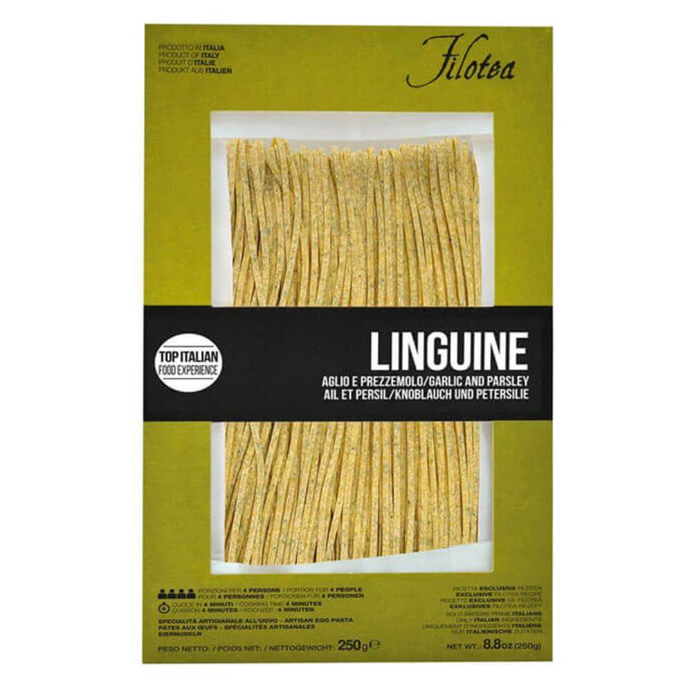 Filotea Garlic & Parsley Linguine Egg Pasta 250g